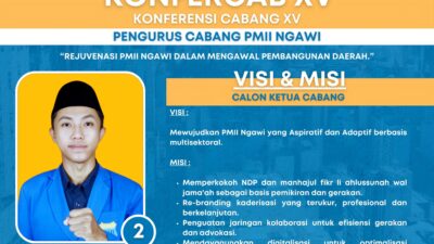 Visi dan Misi Abdul Latif S.A.W. Maju Di Konfercab PMII Ngawi 2024